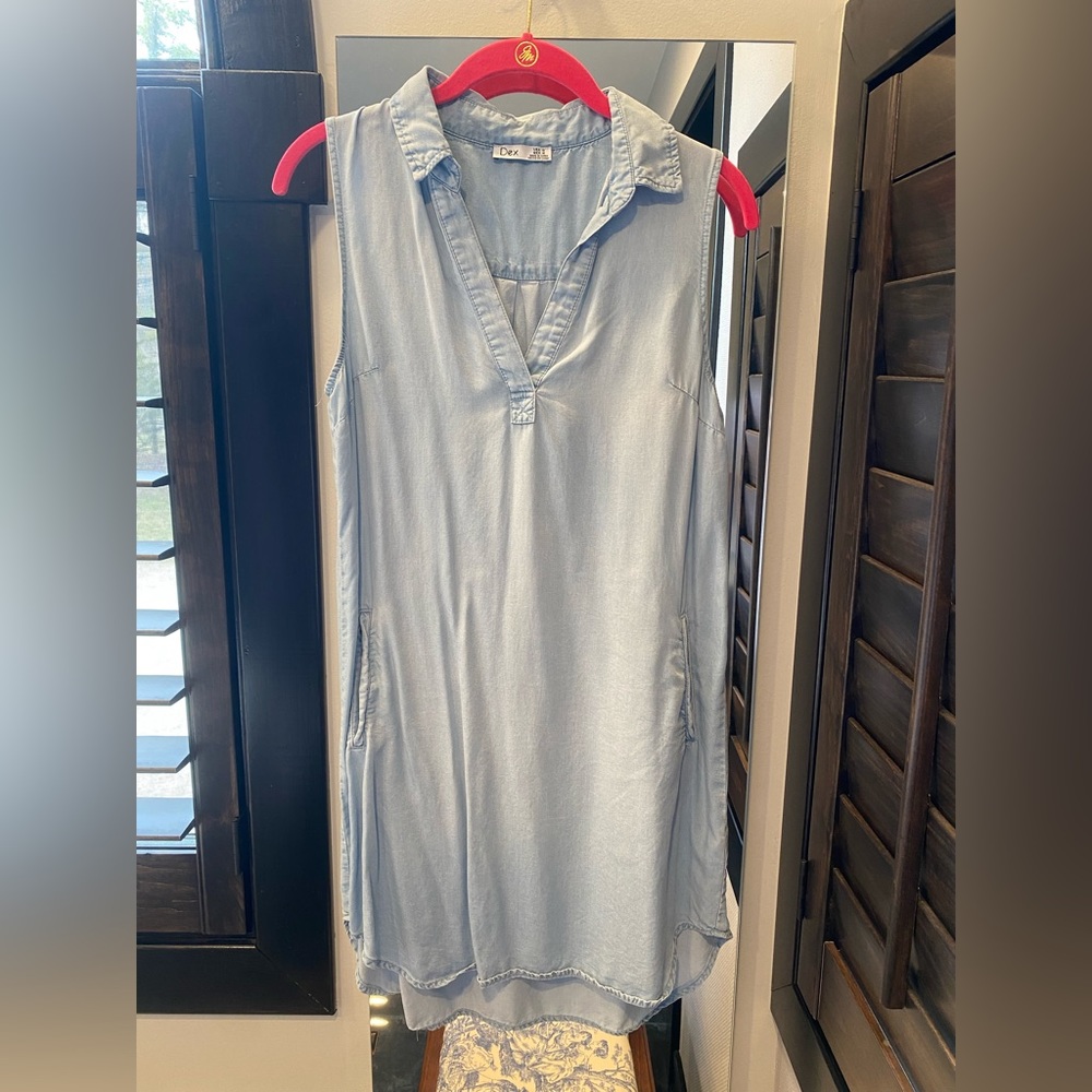 Dex Chambray Dress Size Medium